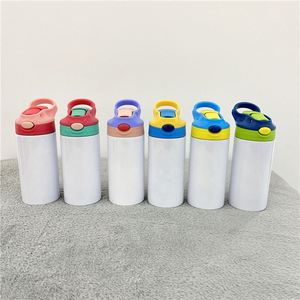 Botella de agua para sublimación de 12 oz con tapa abatible, totalmente recta, sin conicidad, para niños, con tapa. - Product Image 2