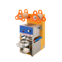 Scelleuses de gobelets 72 / 76 / 95 mm, machine de thermoscellage, machine de thermoscellage de gobelets en plastique pour bubble tea