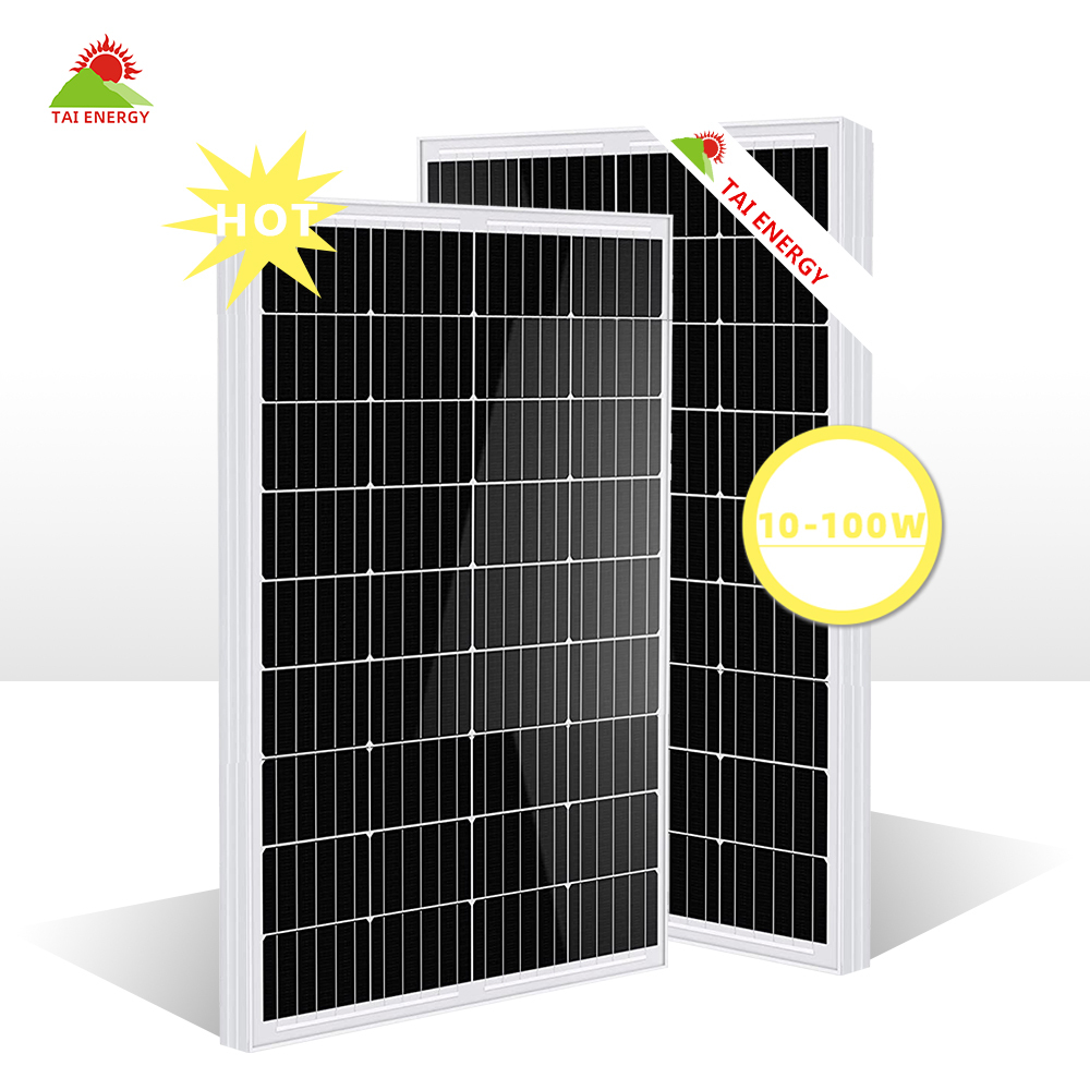 Tai Energy Monocrystalline Silicon 10W 20W 30W 40W 50W 60W 70W 80W 90W <strong>100W</strong> PV <strong>Module</strong> Monocrystalline <strong>Solar</strong> Panel