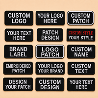 Écussons thermocollants certifiés pour textiles, badges brodés, lettres 3D, patchs brodés personnalisés avec votre logo