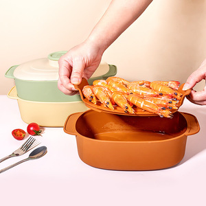 Meilleure vente transfrontalière : <span class=keywords><strong>Cuiseur</strong></span> vapeur en silicone pour cuisine, compatible <span class=keywords><strong>micro</strong></span>-<span class=keywords><strong>ondes</strong></span> et four, pour <span class=keywords><strong>riz</strong></span>, poisson et poulet rôti - Product Image 2