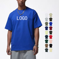 Camiseta de Algodón 100% Tejida de 300g con Logotipo Personalizado al por Mayor para Hombre, Estilo Urbano Oversize, Transpirable, Ecológica, de Secado Rápido, Lisa y Casual