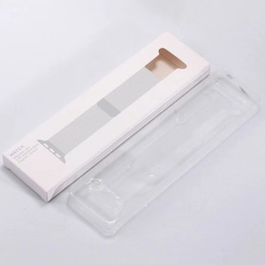 For Apple Watch Band Case Box Carton Watch Band Packaging Boxes Retail Plastic Strap Watch Band Packaging Box