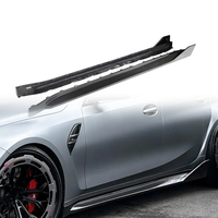 Pour BMW M3 G80 2021-2022 – Jupes latérales en fibre de carbone sèche – Pièces de modification de kit carrosserie aérodynamique OEM – Vente directe usine