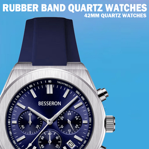 Montre à quartz de luxe pour homme, vente chaude, logo personnalisé, boîtier en acier inoxydable, bracelet en silicone étanche, cadran en cristal, mode, affaires, fabrication - Product Image 3