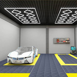 Lámpara <span class=keywords><strong>LED</strong></span> de techo de pared, iluminación de detalle de lavado de coches personalizada, <span class=keywords><strong>luz</strong></span> <span class=keywords><strong>LED</strong></span> de garaje, luces hexagonales de trabajo en forma de panal - Product Image 5