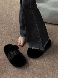 Chanclas de oso de peluche Unisex para mujer, chanclas de moda para invierno y otoño para zapatillas acolchadas desechables para el hogar, Hotel para hombres - Product Image 6