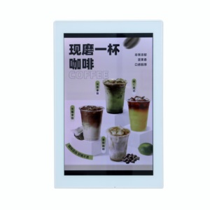 10.1 inch Android kỹ thuật số biển quảng cáo thương mại Hiển thị màn hình cảm ứng <span class=keywords><strong>kiosk</strong></span> cho Menu với L hình máy tính để bàn đứng - Product Image 2