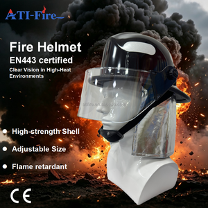 <span class=keywords><strong>Casque</strong></span> de <span class=keywords><strong>pompier</strong></span> américain en gros d'usine, coque en FRP haute résistance, taille réglable, ignifuge, certifié CE EN443 - Product Image 4