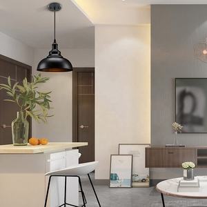 Lampu gantung LED industri pedesaan hitam, lampu gantung logam rumah pertanian pencahayaan dapur Edison perlengkapan dudukan langit-langit - Product Image 2