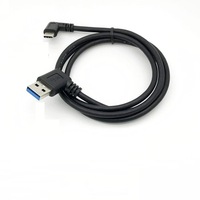 Câble de données USB 3.0 A mâle vers C à angle droit de 90 degrés, connecteur de charge