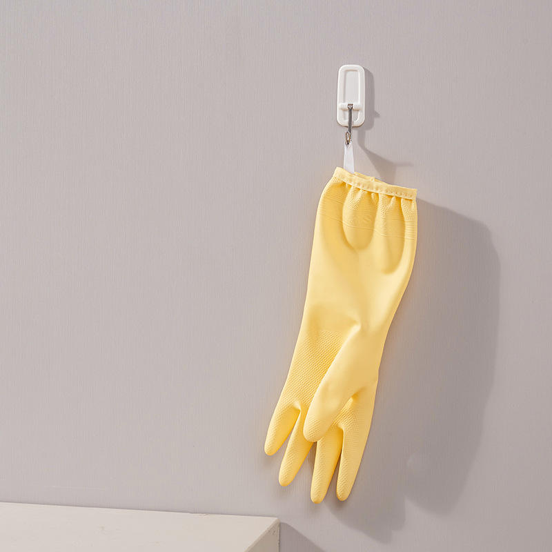 ถุงมือสำหรับใช้ในครัวเรือนพร้อมเชือกคล้อง [สีเหลือง]