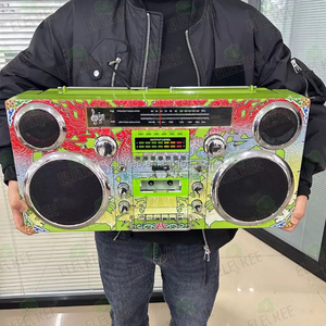 Máy nghe nhạc đa năng ELETREE Antiguo, tích hợp radio AM/FM, đầu ghi băng cassette đôi, đầu phát CD/DVD và hệ thống âm nhạc với chức năng cassette và CD - Product Image 6