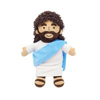 Peluche Jésus de dessin animé, peluche de la foi chrétienne, cadeau basé sur la foi, école du dimanche, apprentissage de la Bible, Pâques, Noël, jouet en peluche personnalisé