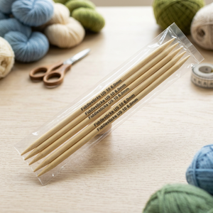 BA0010 5 piezas de agujas de bambú de doble punta de 20,3 cm de longitud |   Agujas de Tejer de Bambú con Puntas Dobles - Product Image 4