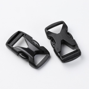 Plastic Buckle 15mm Inner Diameter Adjustable For Backpack Waist <b>Bag</b> <b>Accessories</b> Solid Color Black - Product Image 1