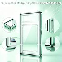 Étui de protection magnétique en aluminium 35PT résistant aux UV pour cartes gradées, fabriqué en usine OEM, étui de protection métallique pour cartes PPSA CGC