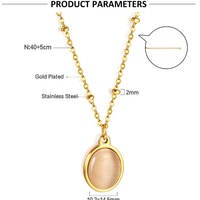 Collares de Moda con Colgante, Diseño de Lujo Ligero, Estilo Hip-hop, Collar de Acero Inoxidable para Mujer