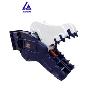 Ligong Rotating Type Changeable Teeth Big Power Hydraulic Concrete Crusher For 20-30ton Excavator Backhoe