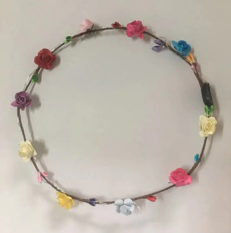 Bán Buôn Giá Đẹp Thời Trang Phổ Biến Bán Đêm Đảng Trang Trí Giáng Sinh LED Flower Wreath