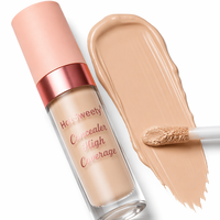 Anti-cernes liquide haute couvrance avec logo personnalisé, imperméable, résistant à la transpiration, éclaircissant les cernes, fini mat naturel, longue tenue