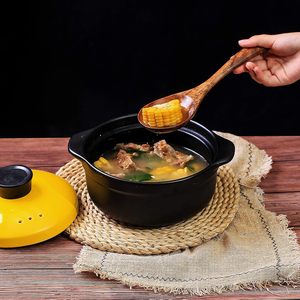 Gỗ không dính nhà bếp Pan toolset 7 miếng thiết lập 100% tự nhiên tếch đồ dùng nhà bếp Thìa Nấu Ăn đồ dùng thìa salad ngã ba - Product Image 4