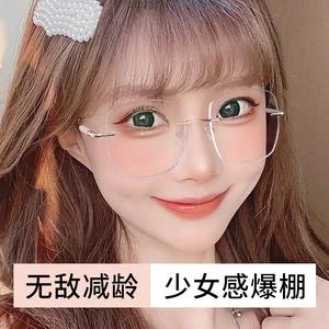 Nuevas gafas de lectura sin montura de metal con lentes anti luz azul para mujer, diseño de flujo de agua, fabricadas en Taizhou, parte 209 - Product Image 5