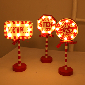 Letrero de calle de Navidad <span class=keywords><strong>LED</strong></span> para todas las estaciones, decoración de ambiente festivo, hogar, sala de estar, escritorio de oficina, ¡para fiestas, celebraciones! - Product Image 4
