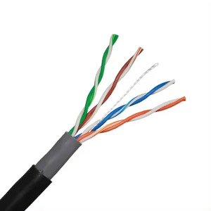 Ngoài trời PVC + PE Mạng Cáp 305m mèo đen 5E bên ngoài Cat5 dây UV kháng mặt trời không thấm nước UTP thông tin liên lạc Cáp - Product Image 2