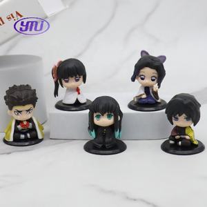 Set de 5 Figuras de Acción Miniatura de Personajes de Anime Japonés, Colección de Modelos de <span class=keywords><strong>Manga</strong></span>, Decoración de Juguetes - Product Image 3
