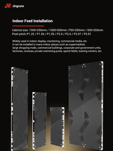 Gabinete de aluminio fundido a presión ultra delgado GOB P1.56 P1.95 P2.5 Pantalla LED para interiores Cine Paneles de pared de video Pantalla LED - Product Image 4