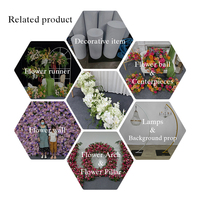 Rangkaian Bunga Hydrangea Sutra Buatan Realistis untuk Dekorasi Pelaminan & Latar Belakang Foto