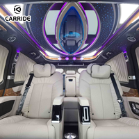Intérieur de cabine CARRIDE Elite Starry Sky pour Mercedes V260 Classe V W447 Sièges pilote VIP sur mesure Luxe en acier inoxydable MPV