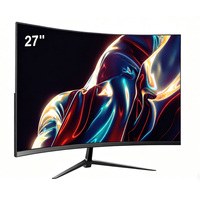 Monitor Curvo para Juegos de 27 Pulgadas con Panel VA, LED, 180Hz de Frecuencia de Actualización, 1ms de Tiempo de Respuesta, Anti-Luz Azul, Resolución de PC de 2560*1440, 100% sRGB