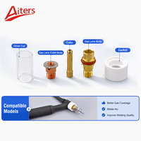 Kit de lentilles de gaz TIG 5 pièces, consommables pour torche de soudage TIG WP17 WP18 WP26