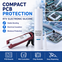 Silicone RTV monocomposant stable de 300 ml pour l'étanchéité et le support de modules, silicone anti-affaissement pour les contrôles industriels, mastic de précision