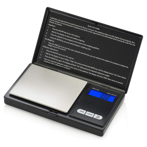 Hot Selling <b>Mini</b> 0.01g Accuracy Digital Pocket <b>Scale</b> with 1kg Capacity Stainless Steel Jewelry Diamond <b>Scale</b> Battery Powered Lid - Product Image 1