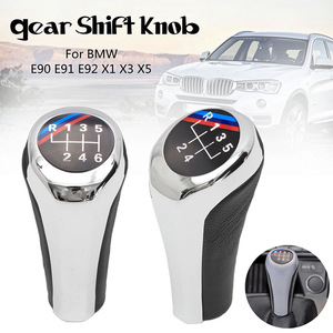 Car Gear <b>Shift</b> <b>Knob</b> For Bmw 1 3 5 6 Series 5 6 Speed Manual Automatic Aluminum Alloy Ergonomic Design - Product Image 1