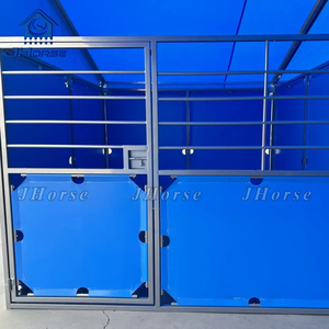 内部一時的なスチールフレームPVCホース安定フロントホースストールボックスドア棚用 - Product Image 5