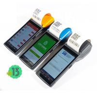 جهاز طرفي H10S محمول باليد لنظام نقاط البيع (POS) يعمل بنظام أندرويد 13/14 مع 4G وNFC وGMS وطابعة وماسح ضوئي لرموز QR للبيع كمسجل نقدي