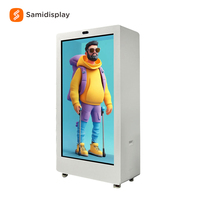Samidisplay - Caja de Exhibición Holográfica Transparente Interactiva de 32, 43, 49, 55, 65, 75 y 86 Pulgadas para Exhibición de Productos en Tiendas Minoristas