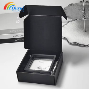 <b>Black</b> Paper Gift <b>Box</b> Rigid Packaging <b>Box</b> Custom Logo Mailer Carton for Books and Retail Cosmetic Gift Packaging Paper <b>Box</b> - Product Image 5