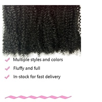 Extensions de cheveux pré-collées réalistes, bouclées, style africain et européen, perruques synthétiques, usine Shandongwholesale