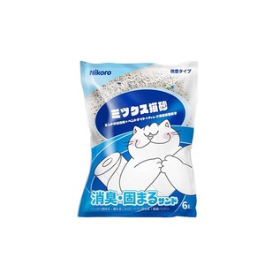 ทรายแมวนิโคโร 6 ลิตร ทรายแมวผสมเต้าหู้เบนโทไนต์ กลิ่นมะลิ ดับกลิ่น ฝุ่นน้อย จับตัวเป็นก้อน จัดส่งฟรี ขายส่ง - Product Image 2