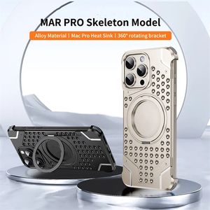 עיצוב יוקרתי במקרה טלפון אלומיניום עבור iphone pro & 15 עם ציפוי חום חסינת עשן מגנטי - Product Image 4