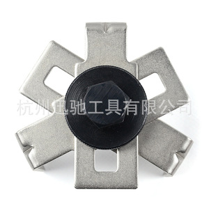 Triangular Fuel Tank Cap Wrench 75-160mm Adjustable Carbon Steel Mechanical Automotive Repair <b>Tool</b> - Product Image 5