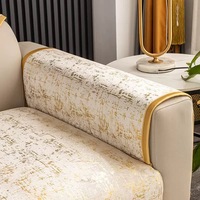 Nouveau Tissu de Luxe 2026 en Velours Hollandais Imprimé Feuille d'Or pour Housse de Canapé, 100% Polyester 300GSM, Personnalisé pour l'Industrie de la Tapisserie