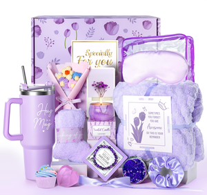 Regalo romantico <span class=keywords><strong>per</strong></span> <span class=keywords><strong>le</strong></span> vacanze <span class=keywords><strong>per</strong></span> la migliore amica, set regalo spa rosa tenue <span class=keywords><strong>per</strong></span> la cura di sé, cesto da bagno rilassante, confezione regalo spa - Product Image 1