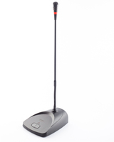 Microphone à condensateur filaire col de cygne KC-026D, réponse en fréquence 60Hz-18KHz, sensibilité -45dB, bonnette anti-vent en mousse, connecteur XLR pour