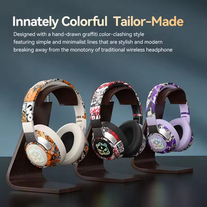 Cuffie Over-Ear T12 Camo Graffiti con Audio Surround 3D Dinamico 5.4, Illuminazione RGB, 15-20 Ore di Autonomia, Leggere per Sport - Product Image 4